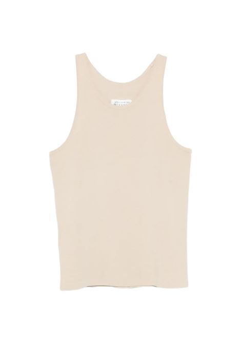 rib tank top woman beige MAISON MARGIELA | S50NL0050 M20159106